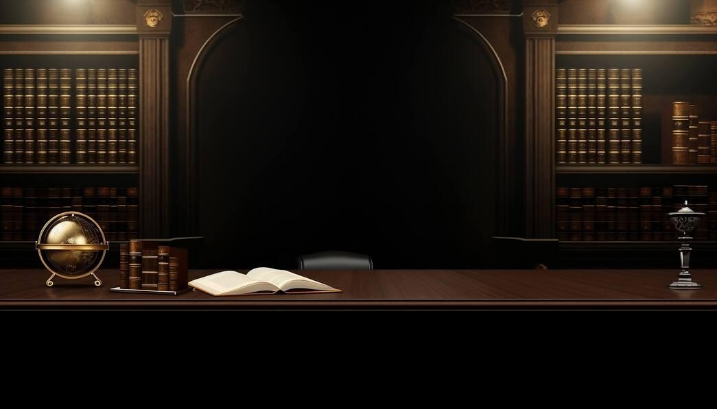 Download Library Table with Open Book and Globe Backgrounds Online ...