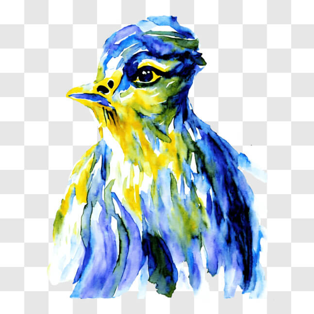 Download Colorful Bird Artwork in Watercolor PNG Online - Creative Fabrica