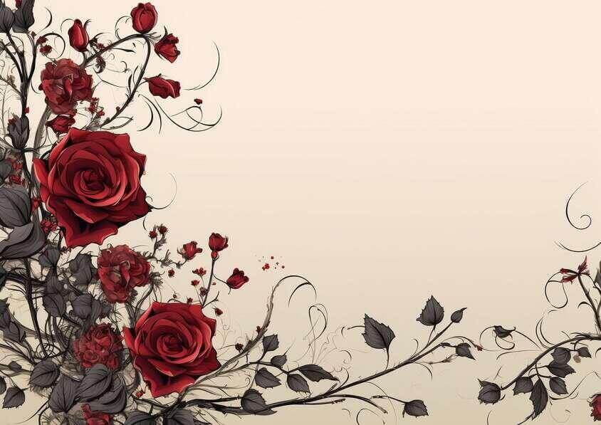 Download Red Roses Floral Background Backgrounds Online - Creative Fabrica