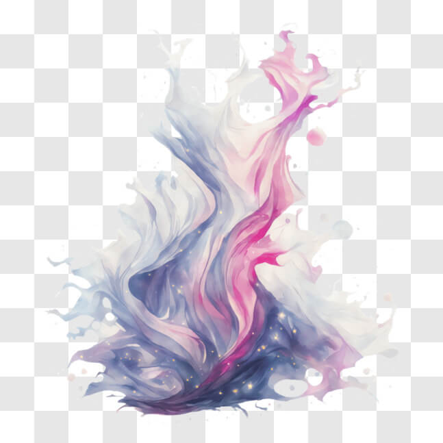 Download Abstract Painting of Pink, Blue, and Purple Liquid Splash PNGs ...