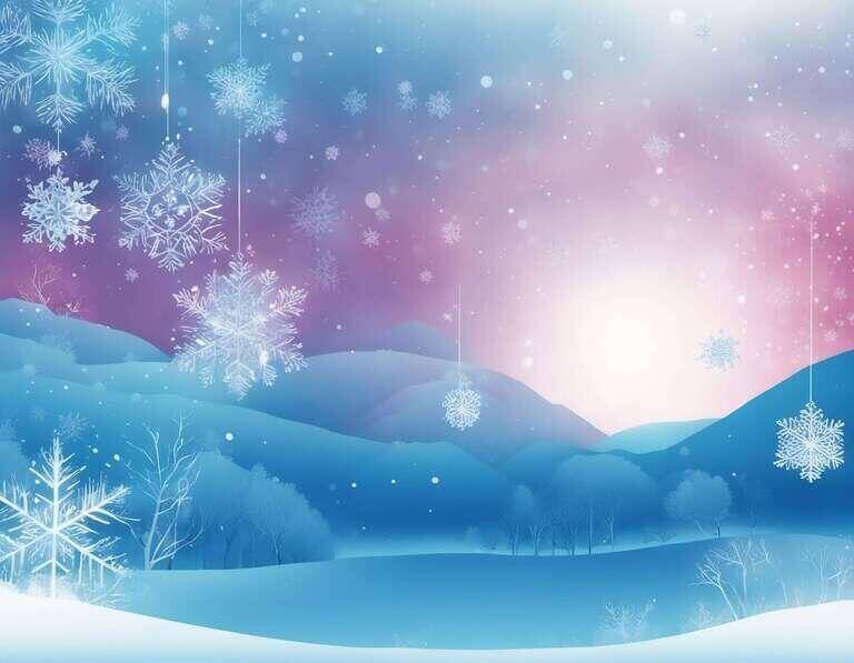Download Winter Wonderland - Snowy Landscape with Falling Snowflakes ...