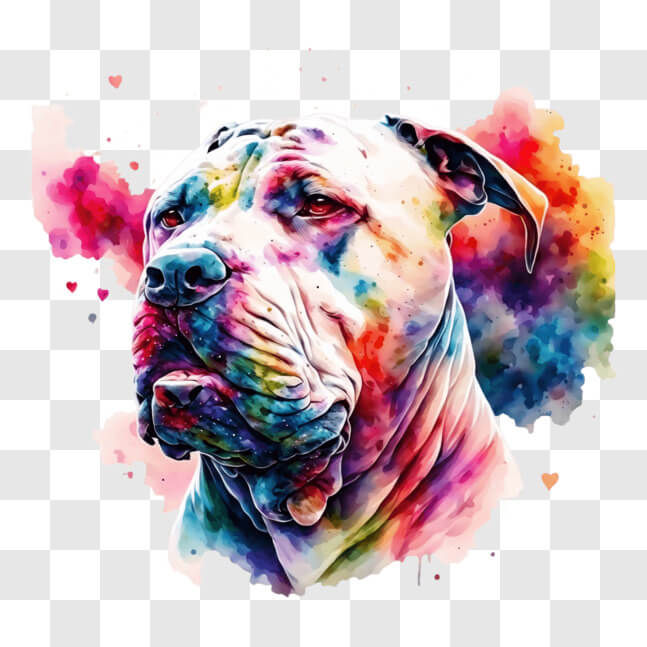 Download Puppy Love - Colorful Dog Art PNG Online - Creative Fabrica