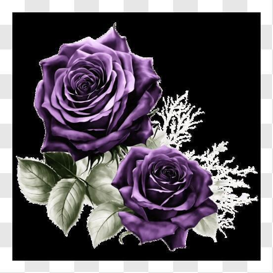 Download Black and Purple Roses Wallpaper PNG Online Creative Fabrica