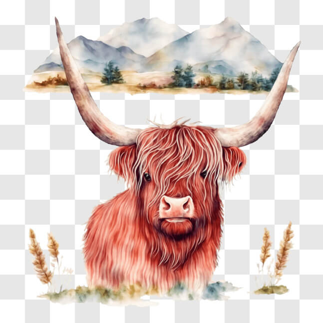 Set Di 4 Sottobicchieri In Vetro Temperato Con Mucche Delle Highland Ad Acquerello – Divertenti E Originali 10x10 Cm