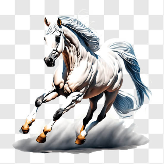 Download Romantic Horse Flower Arrangement PNG Online Creative Fabrica