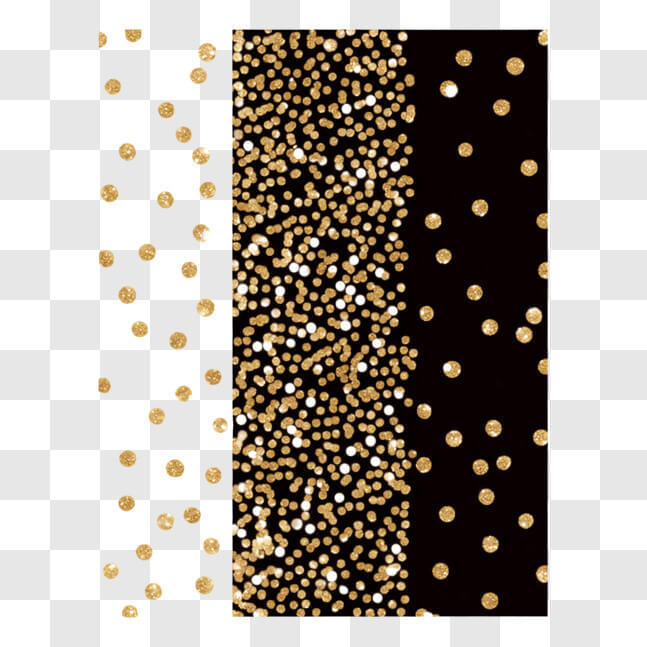 Download Black and Gold Polka Dot Pattern on a Black Background PNGs ...