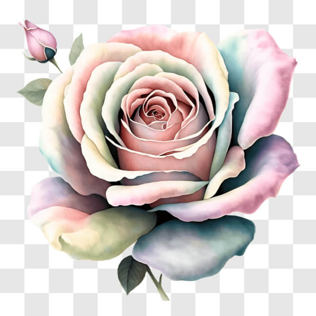 Download Abstract Rose Flower Wallpaper PNG Online Creative Fabrica