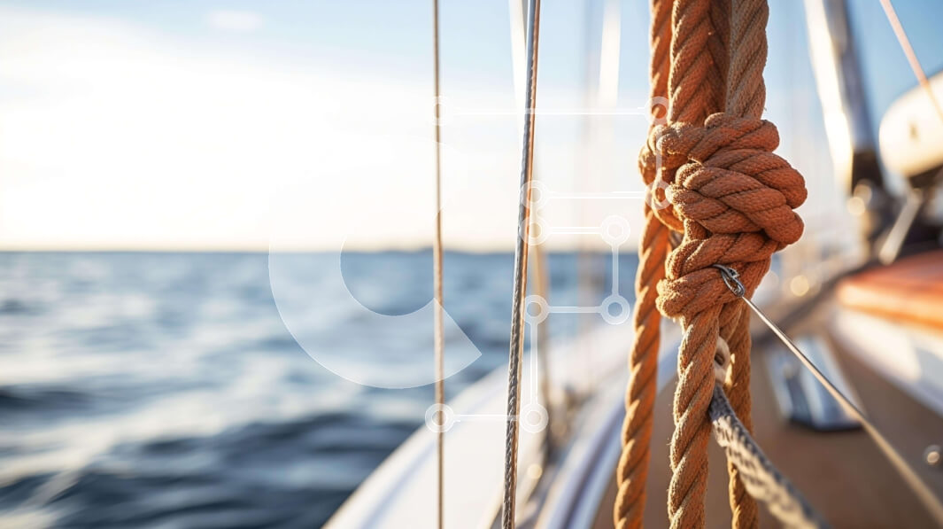 Download Rope attached to a sailor's sail on a boat Stockphotos Online ...