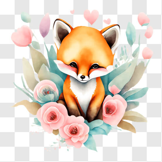 Floral Sticker | The Charming Fox