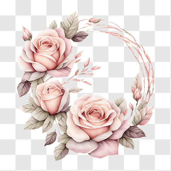 Download premium png of Beautiful hand drawn pink roses transparent  background png about flower png, flower, f…