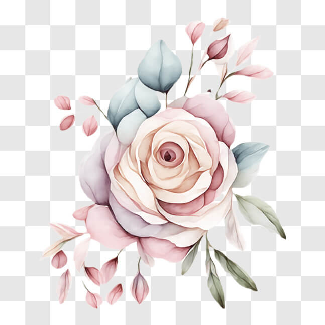 Download Watercolor Rose for Home Decor and Special Occasions PNG ...