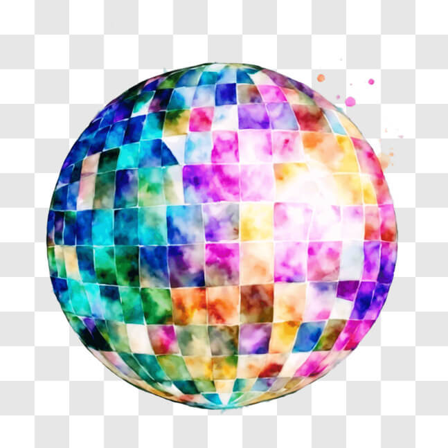 Download Colorful Disco Ball for Parties and Decorations PNGs Online ...