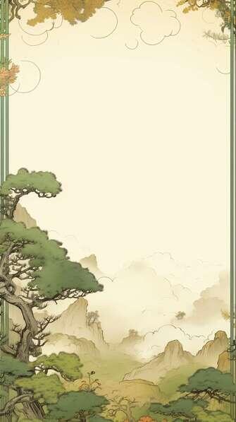 Layout Background Asia Download Asian-inspired Landscape with Natural Elements Backgrounds ...