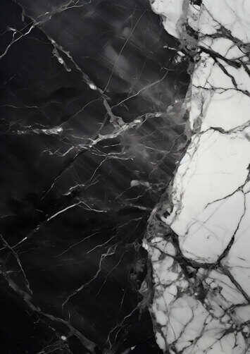 Black and White Marble Surface with Water Splashes Black and White Marble Surface with Water Splashes thumbnail