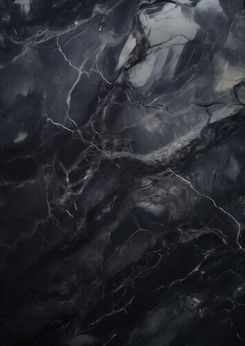 Black Marbled Surface with Swirling Clouds and Birds Black Marbled Surface with Swirling Clouds and Birds thumbnail