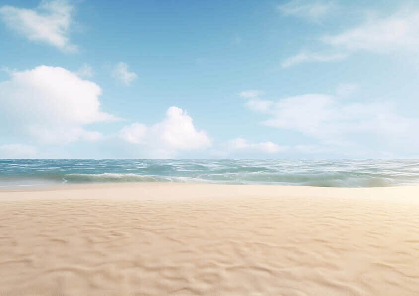 Download Serenity on a Sandy Beach Backgrounds Online - Creative Fabrica