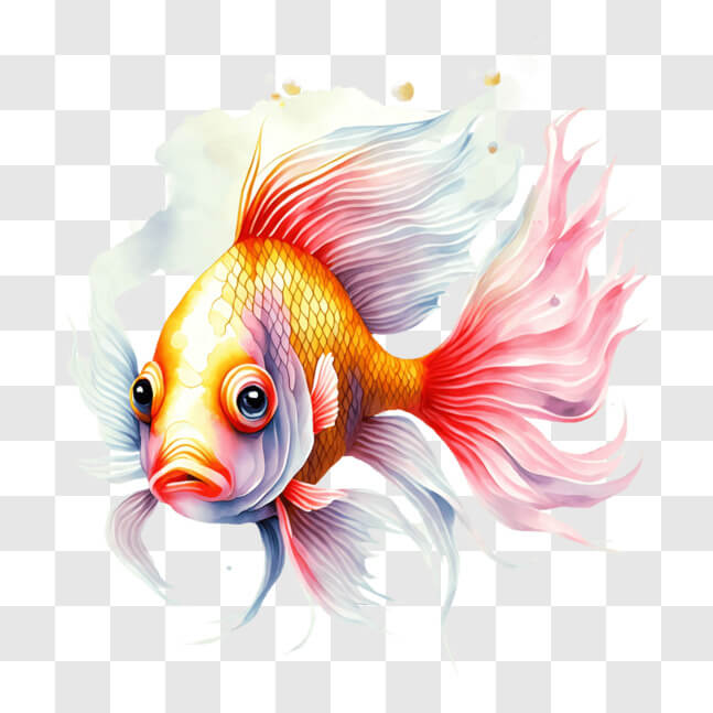 Download Vibrant Fish in Motion PNG Online - Creative Fabrica