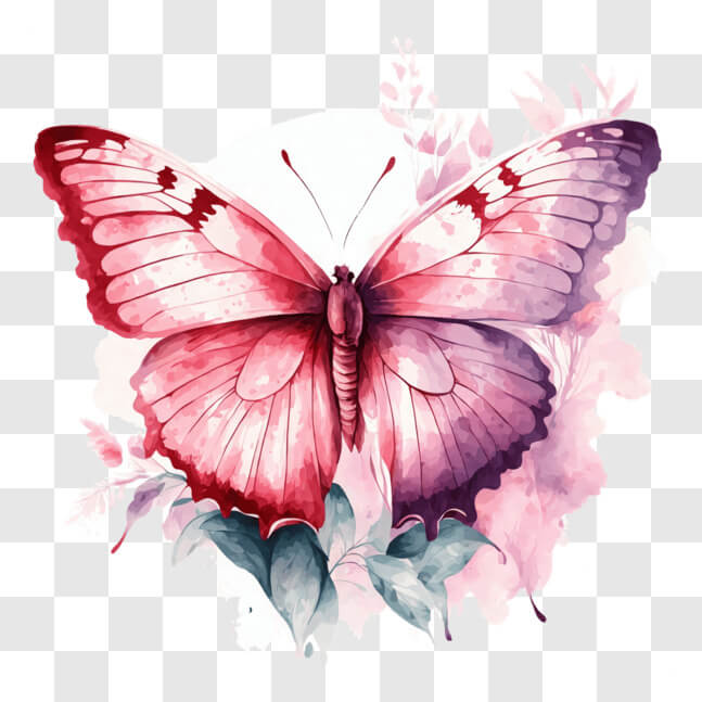 Download Abstract Watercolor Butterfly Artwork PNG Online - Creative ...