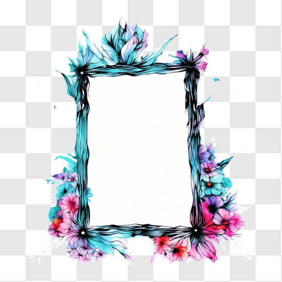 Colorful Flower and Butterfly Frame for Displaying Visual Content Patterns Colorful Flower and Butterfly Frame for Displaying Visual Content Patterns thumbnail