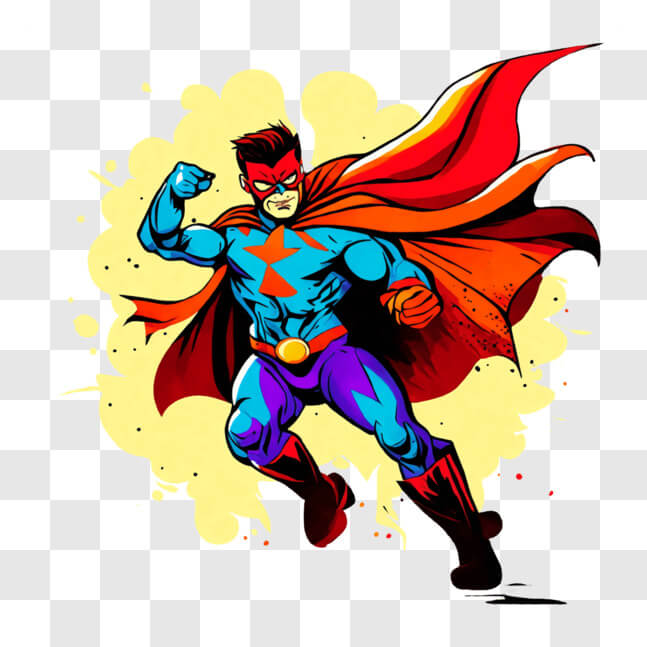 Superheld Rentner Download Cartoon Superheld Rent Door de Lucht PNGs online op Creative ...