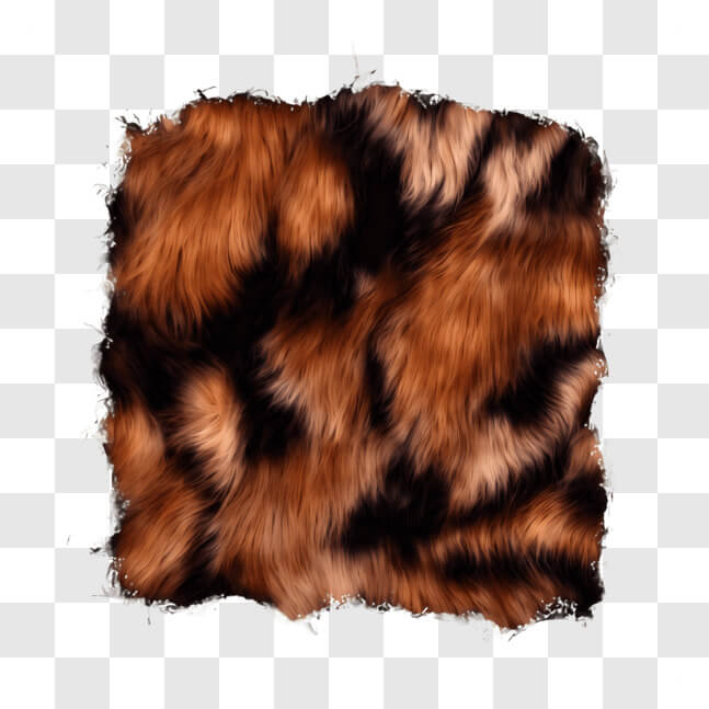 Download Torn Brown and Black Fur Fabric for Fashion and Home Decor PNG ...