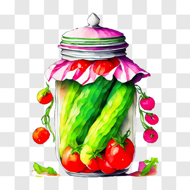 Download Mixed Vegetables in Jar - Fresh and Delicious PNG Online ...