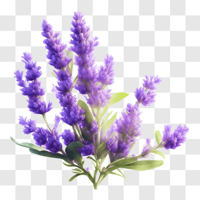 Download Lavender Flowers Natural StressRelief and Energy Booster PNG