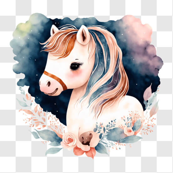 Adesivo A Forma Di Cavallo Con Criniera Arcobaleno – Perfetto Per Auto, Pc E Superfici Lisce! 10x10 Cm