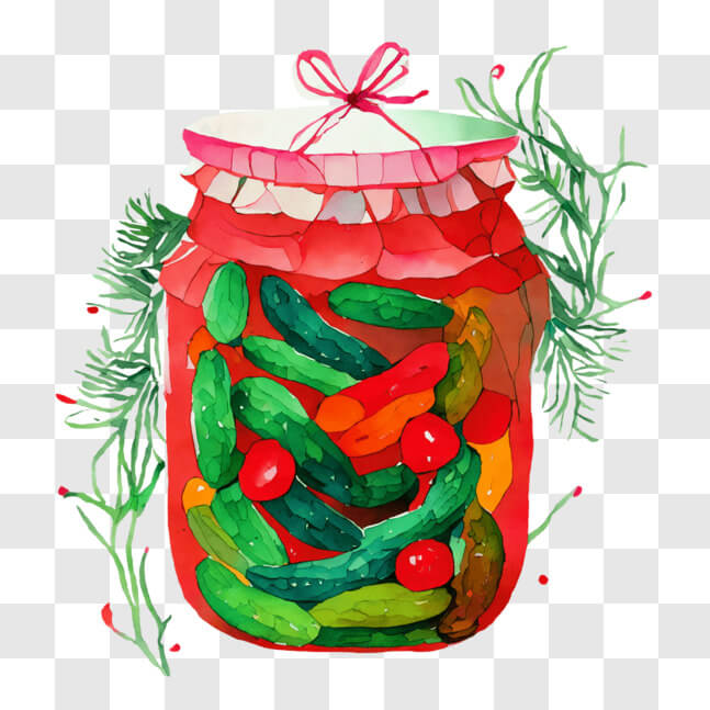 Download Delicious Pickled Vegetables Ready to be Enjoyed PNG Online ...