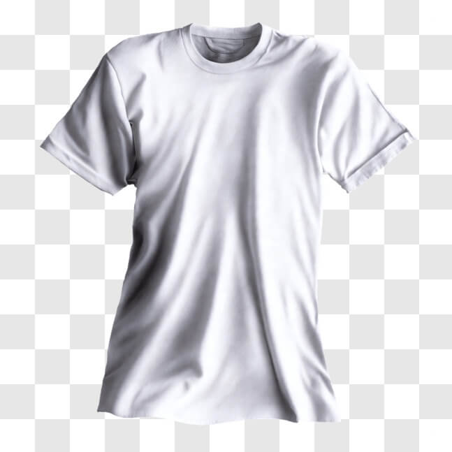 Download Classic White Unbuttoned T-Shirt for Casual Wear PNG Online ...