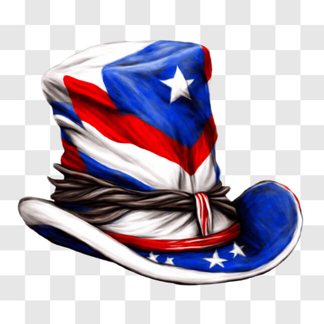 Download Patriotic American Flag Top Hat for 4th of July and ...