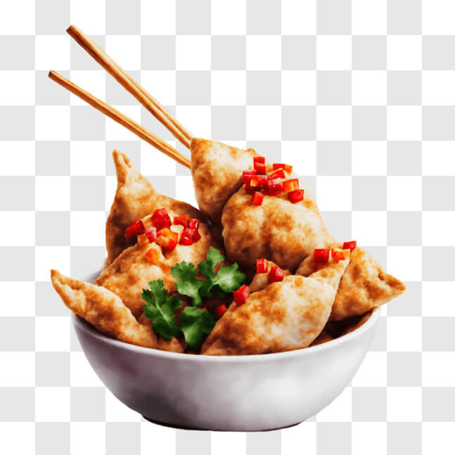 Download Savory Dumplings Ready to Eat PNG Online - Creative Fabrica