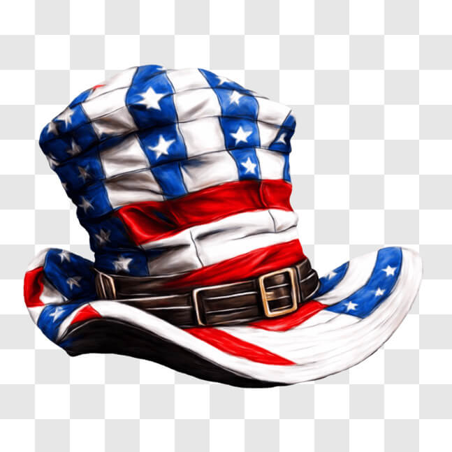 Download Patriotic American Flag Top Hat for 4th of July PNGs Online ...