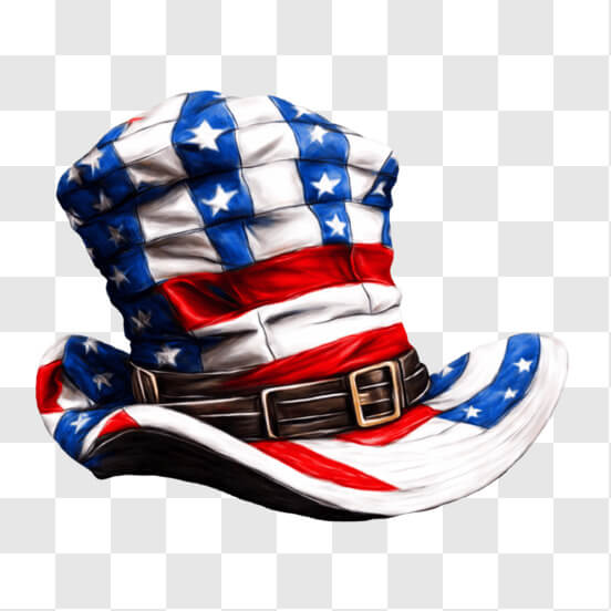 Download Patriotic American Flag Top Hat for 4th of July Celebrations ...