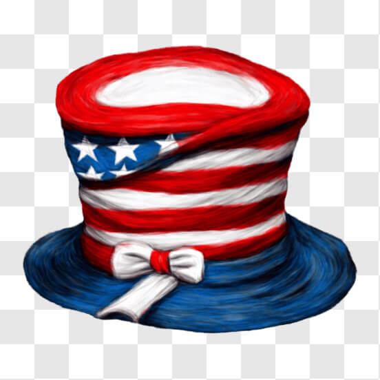 Download Patriotic American Flag Top Hat for 4th of July Celebrations ...