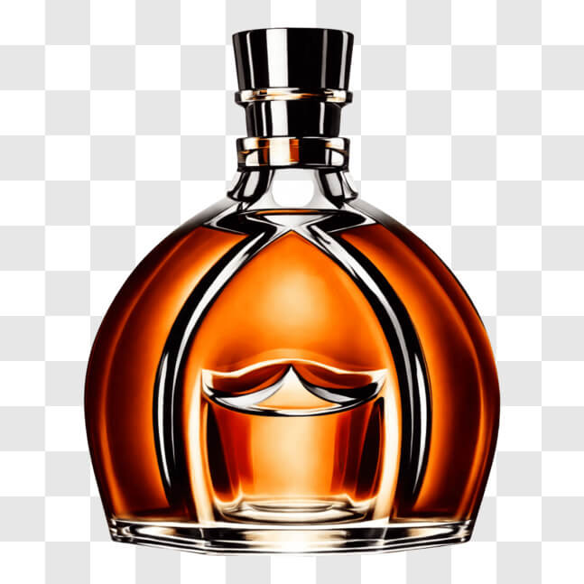 Bouteille Whisky Bouledogue Français Drôle - Carafe Verre 7x5x5 Pouces Avec Doigt D'Honneur