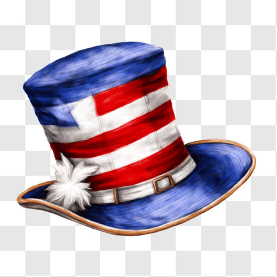 Download Patriotic American Flag Top Hat for 4th of July Celebrations ...