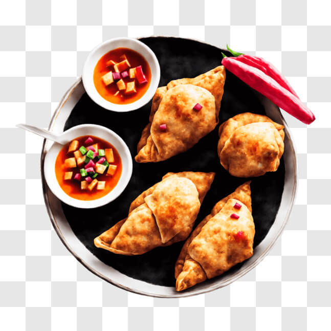 Download Delicious Assortment of Empanadas with Flavorful Condiments ...
