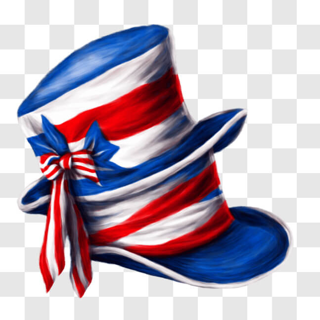 Download Patriotic American Flag Top Hat for 4th of July Celebrations ...