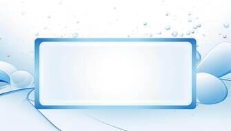 Abstrakter Hintergrund mit weißem Rahmen und blauen Wassertropfen Hintergründe thumbnail