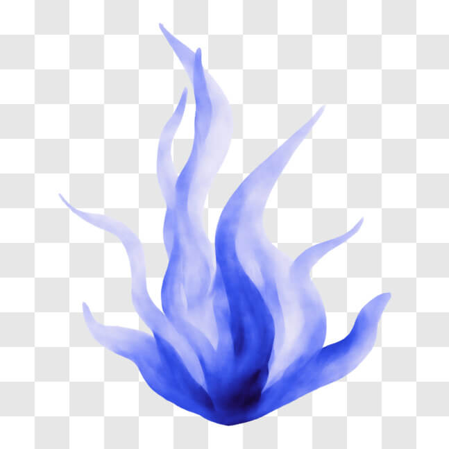 Download Captivating Blue and White Floating Flame Image PNG Online ...