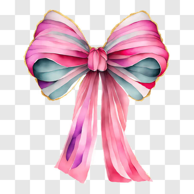 download-colorful-pink-blue-and-green-bow-for-gifts-and-fashion-pngs