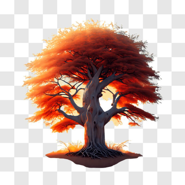 Download Orange Tree Growing in Nature PNG Online - Creative Fabrica
