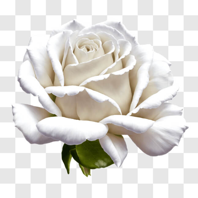 White Color Roses Single Download Single White Rose in Full Bloom PNGs Online - Creative Fabrica