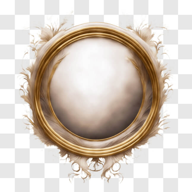 Download Ornate Gold-Framed Mirror for Display PNG Online - Creative ...