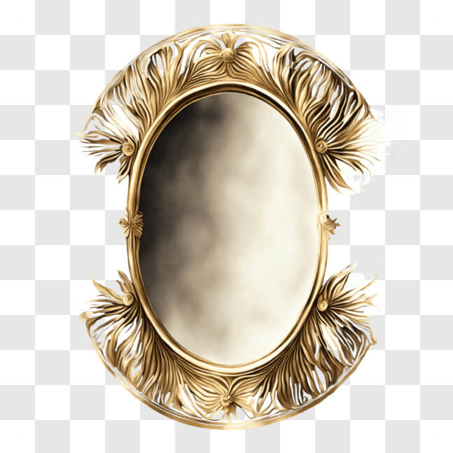 Download Elegant Ornate Mirror in Elaborate Interior Design PNG Online ...