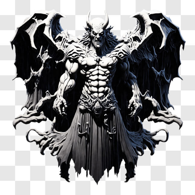 Download Dark Souls Demon with Wings and Horns at Altar PNGs Online ...