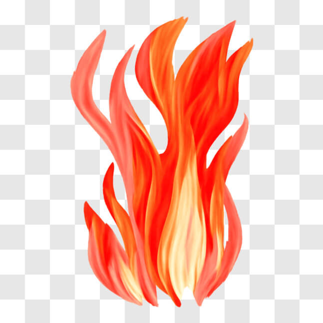 Download Fire Flames Icon and Clip Art PNG Online - Creative Fabrica