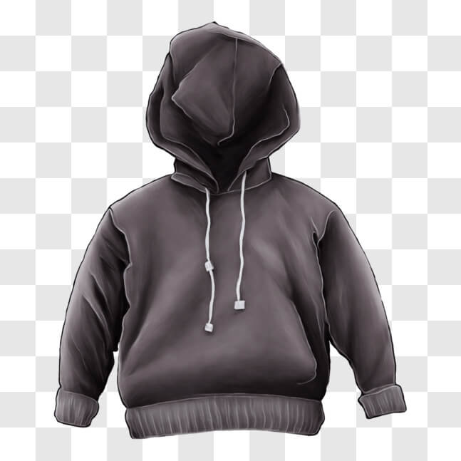 Download Stylish Gray Unzipped Hoodie for Fashion Enthusiasts PNG ...