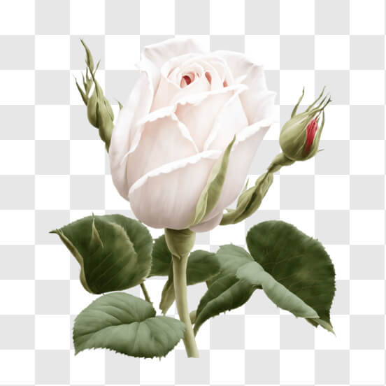 White Color Roses Single White Color Rose PNG - Download Free & Premium Transparent White Color ...